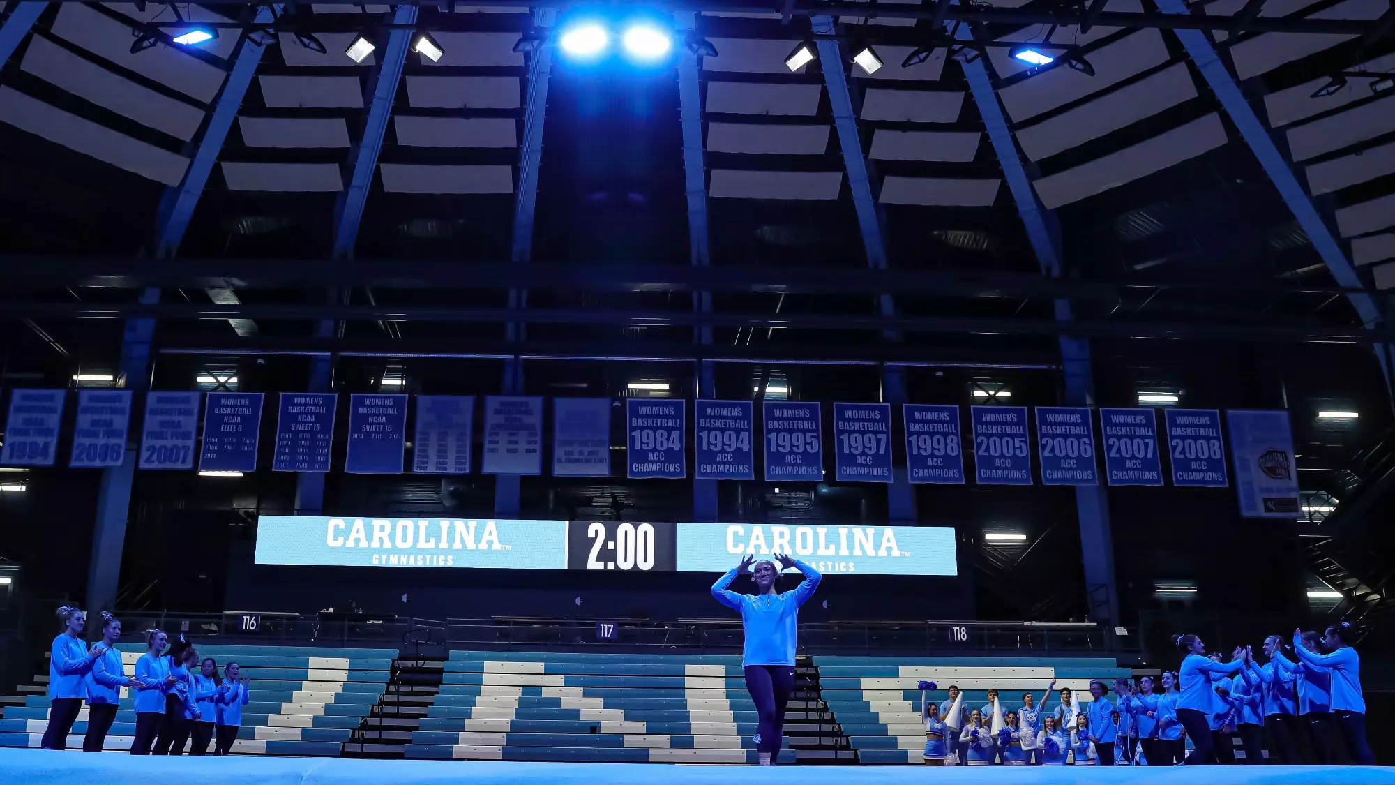 Team Intros
University of North Carolina Women’s Gymnastics
Blue/White Exhibition
Carmichael Arena
Chapel Hill, NC
Sunday, December 3, 2021