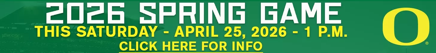 2026 Oregon Football Spring Game Banner