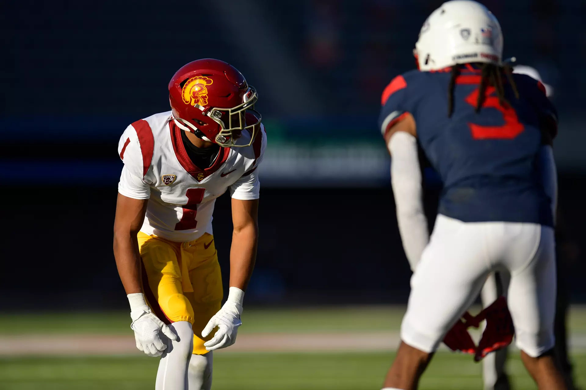 Gary Bryant Jr. lines up vs. Arizona defender