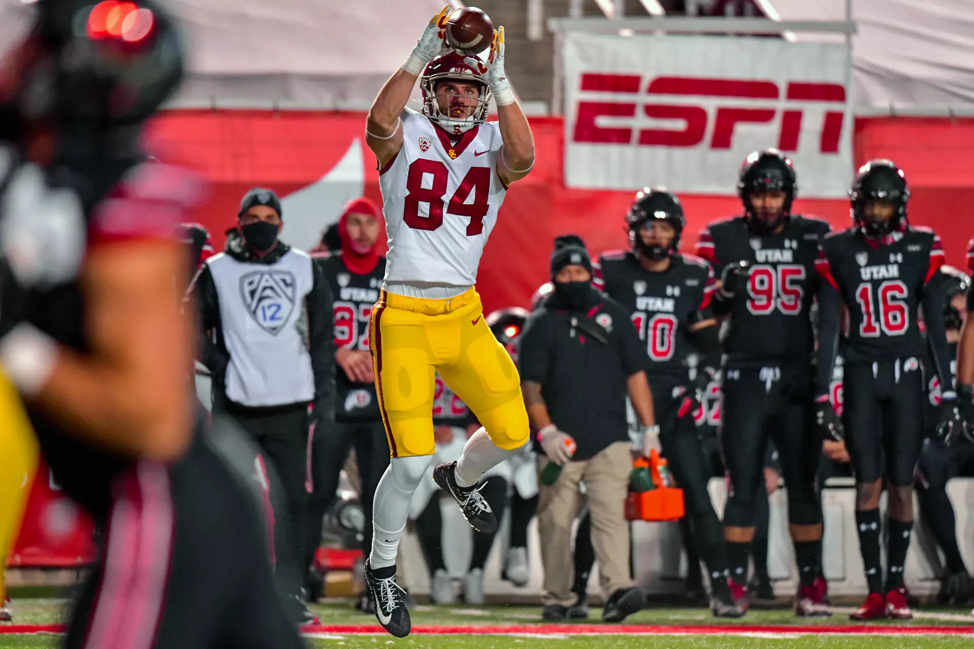 Erik Krommenhoek catch vs. Utah