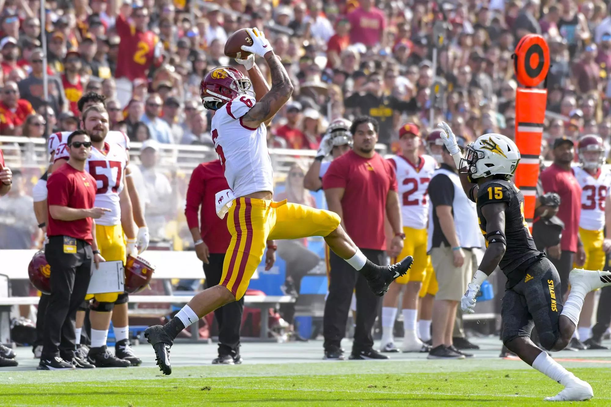 Michael Pittman Jr makes a nice catch against ASU