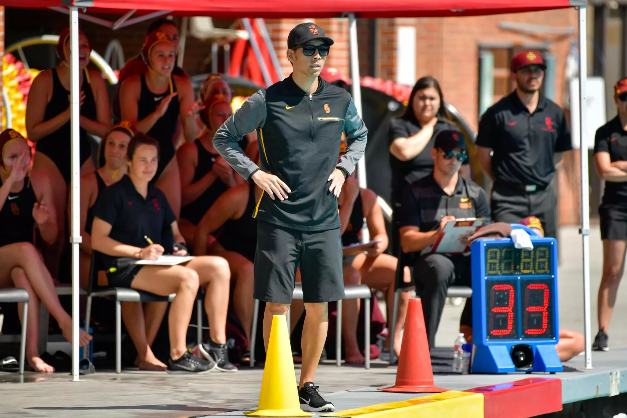 Casey Moon coaching vs Stanford