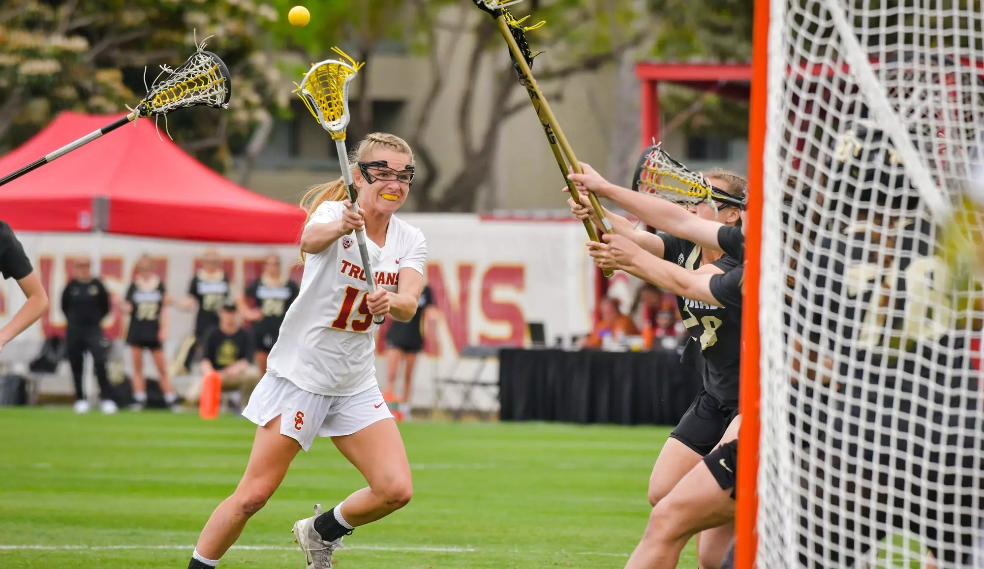 Kerrigan Miller shoots the ball vs. Colorado