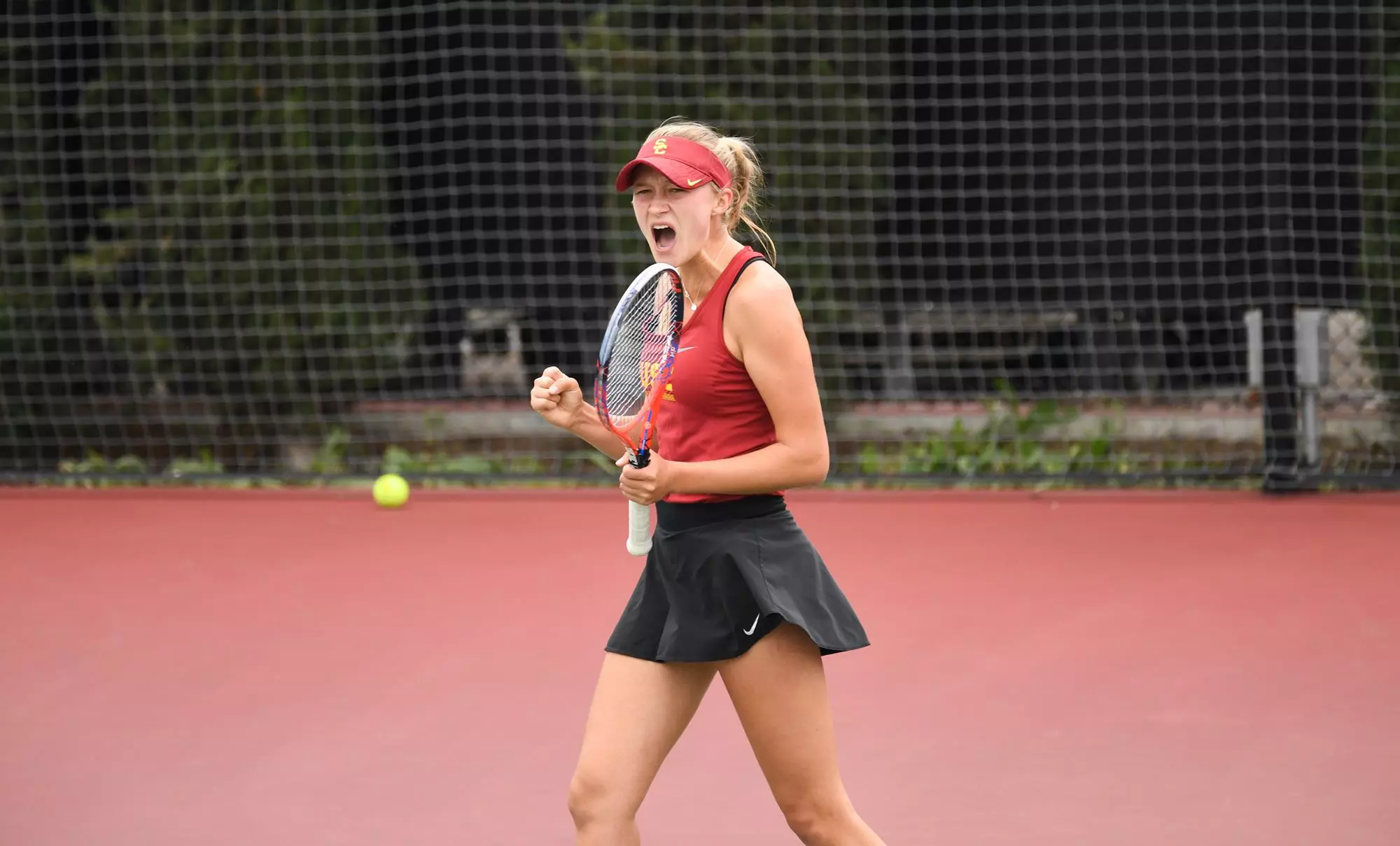 Danielle Willson celebrates