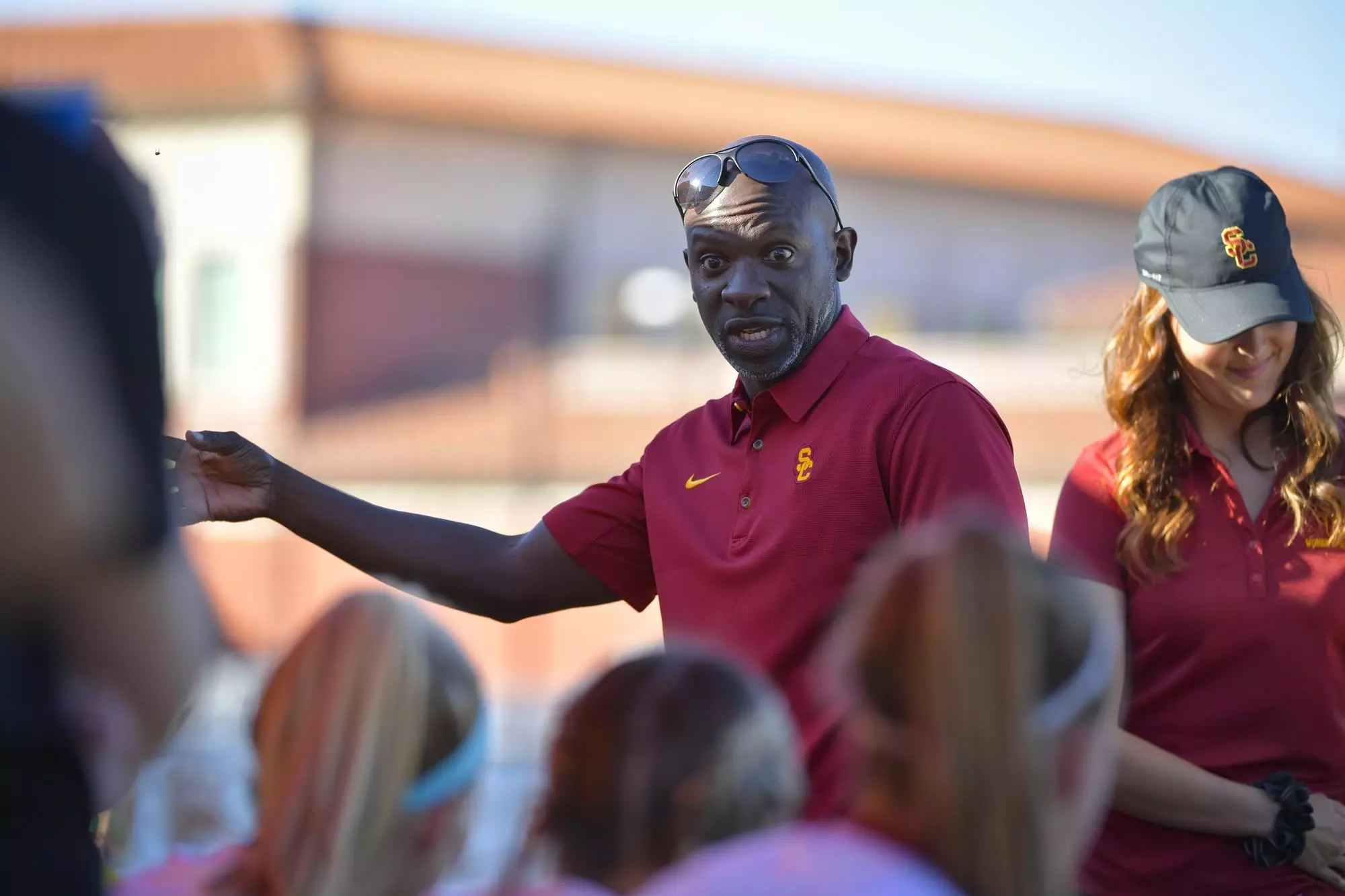 Keidane McAlpine coaches in Sweet 16