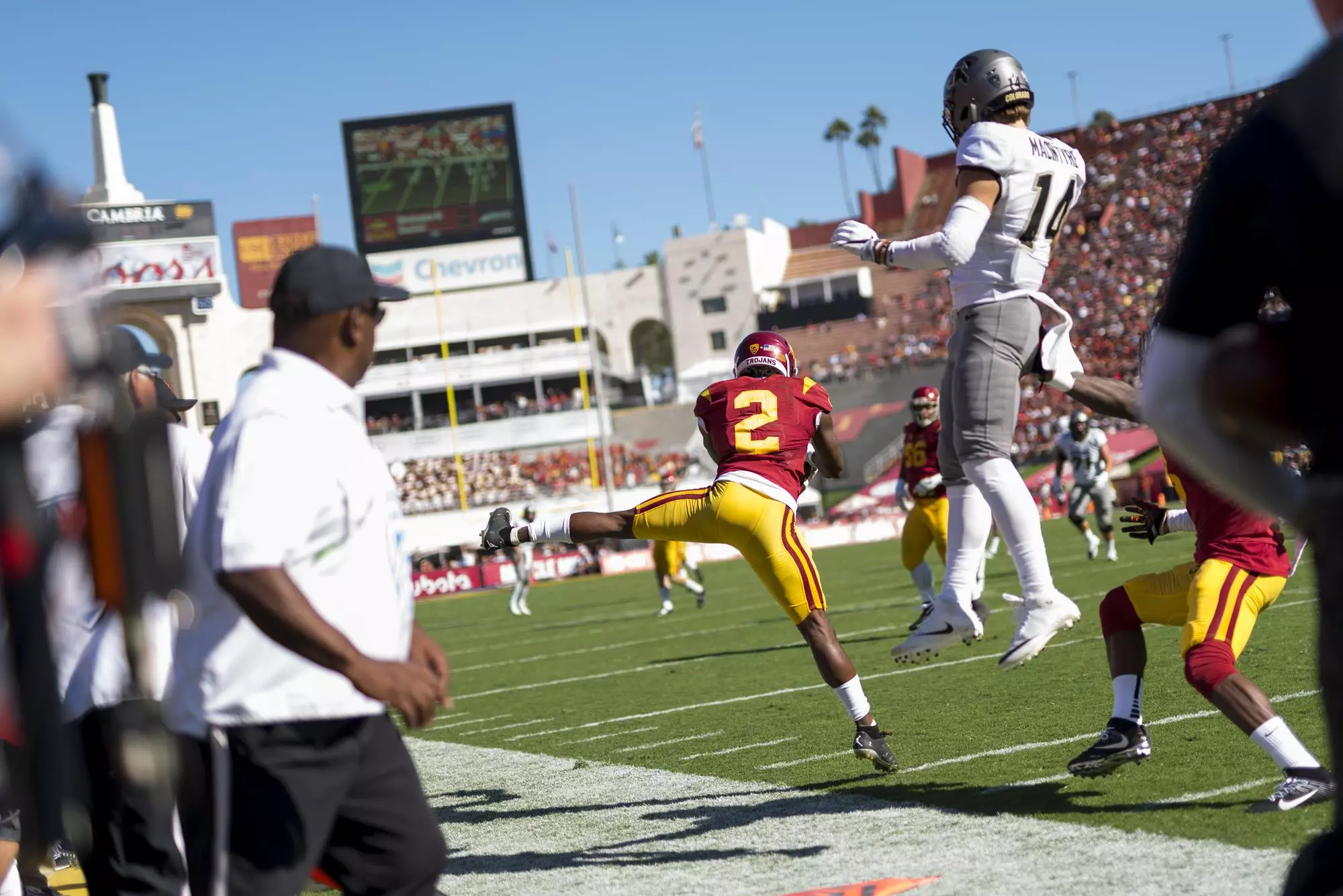 Adoree' toes the line for an INT vs. Colorado