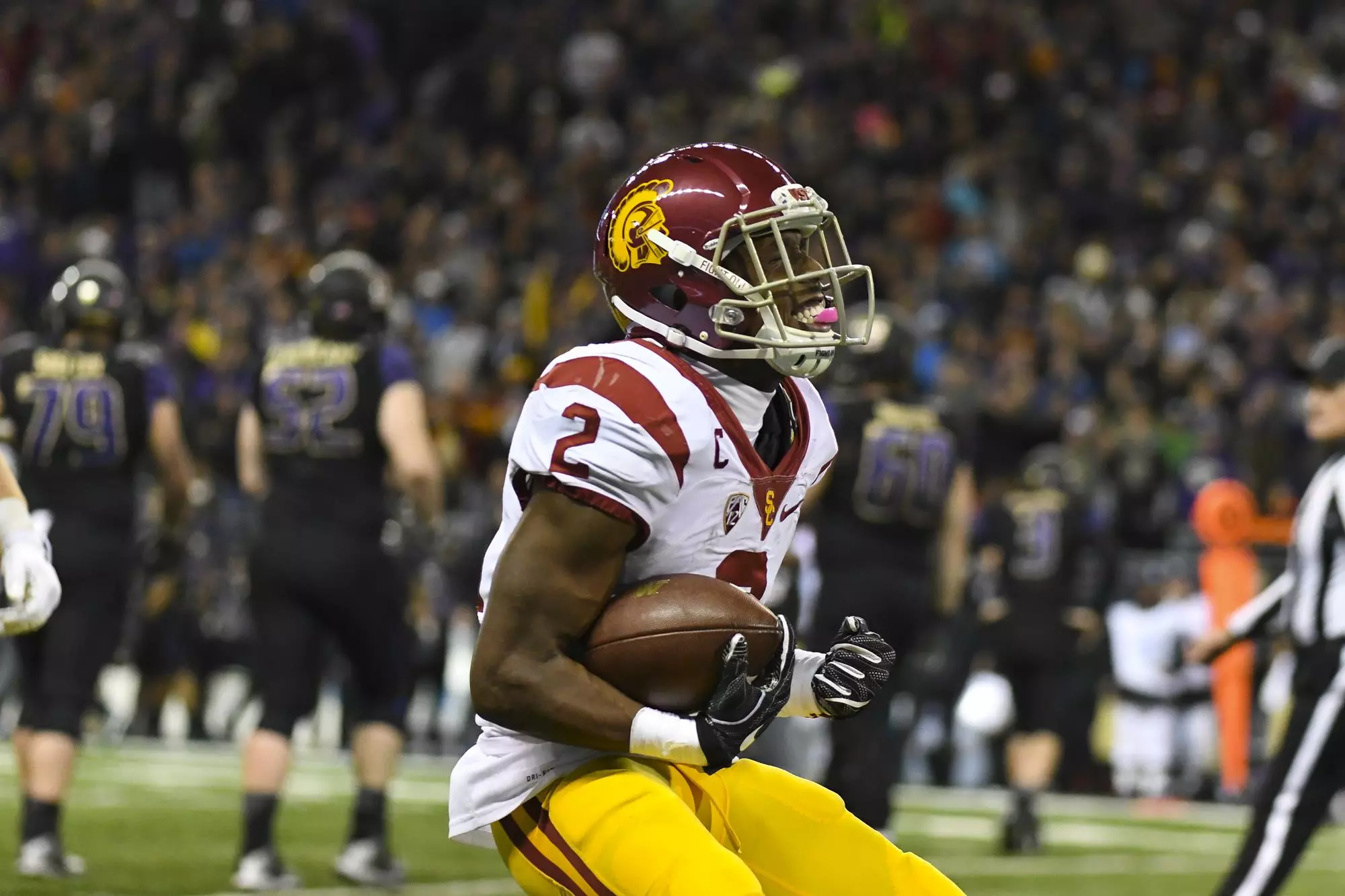 Adoree' Jackson celebrates vs. UW