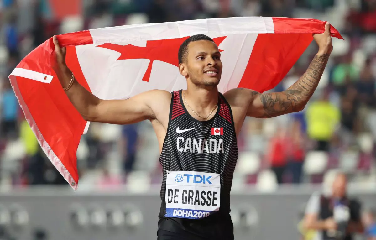 andre de grasse canadian flag