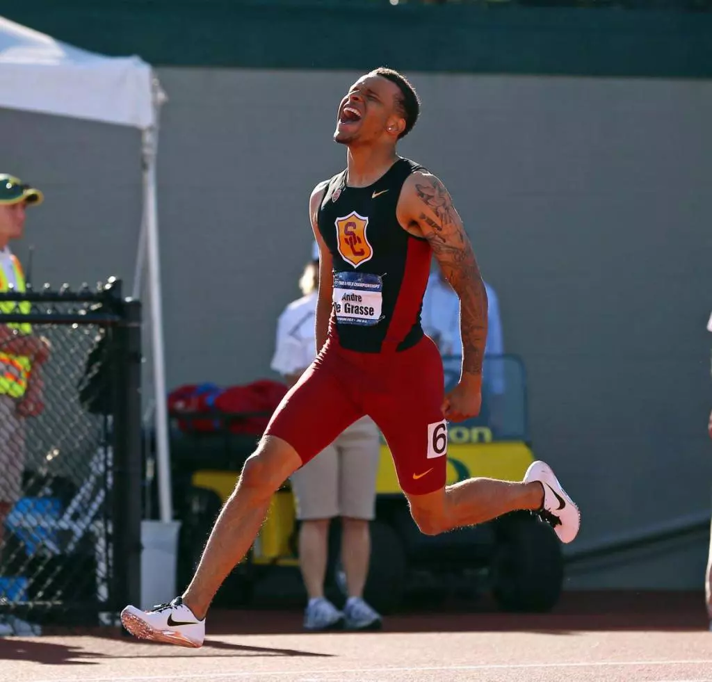 andre de grasse celebrating