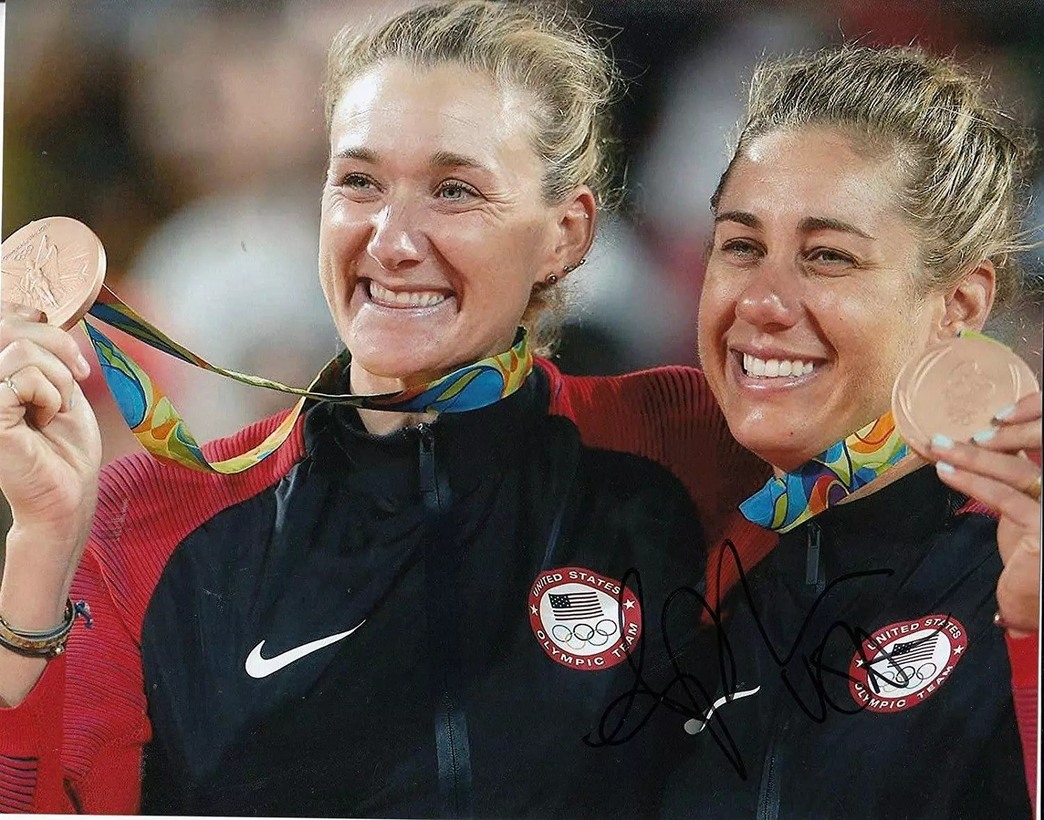 April Ross with bronze medal