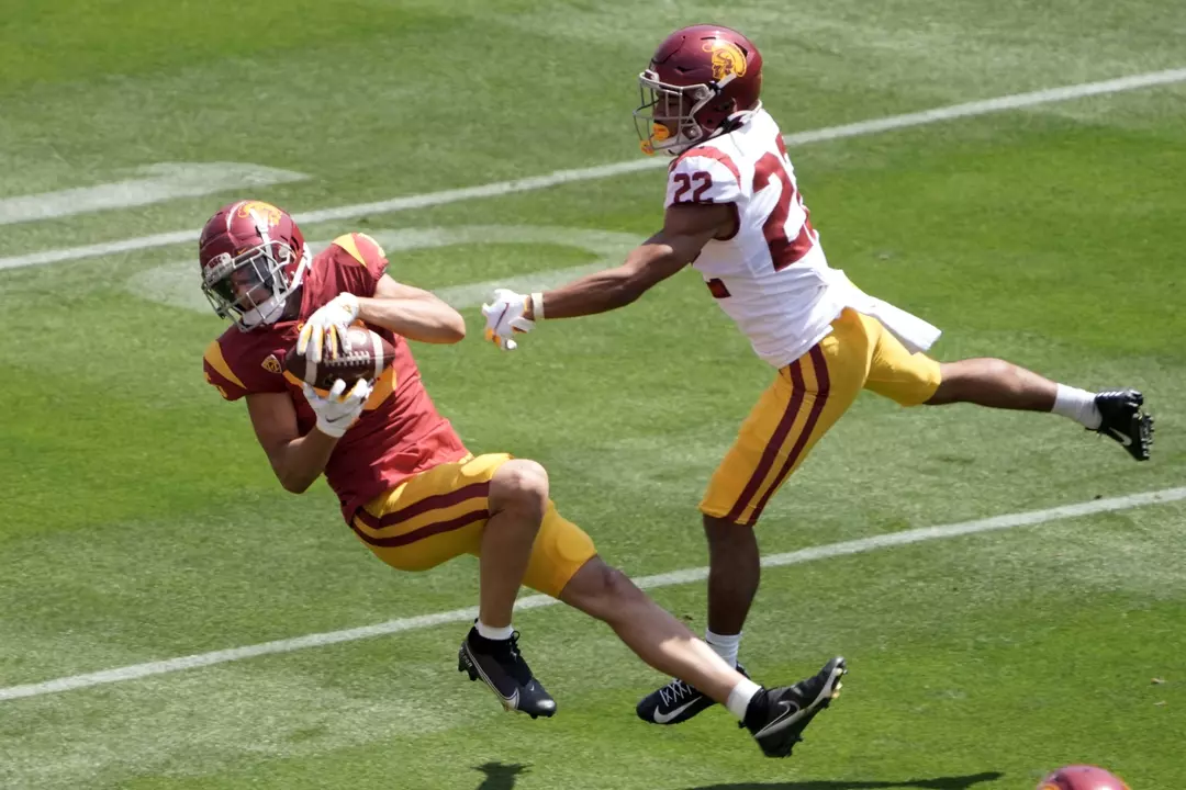 drake london catch at spring showcase