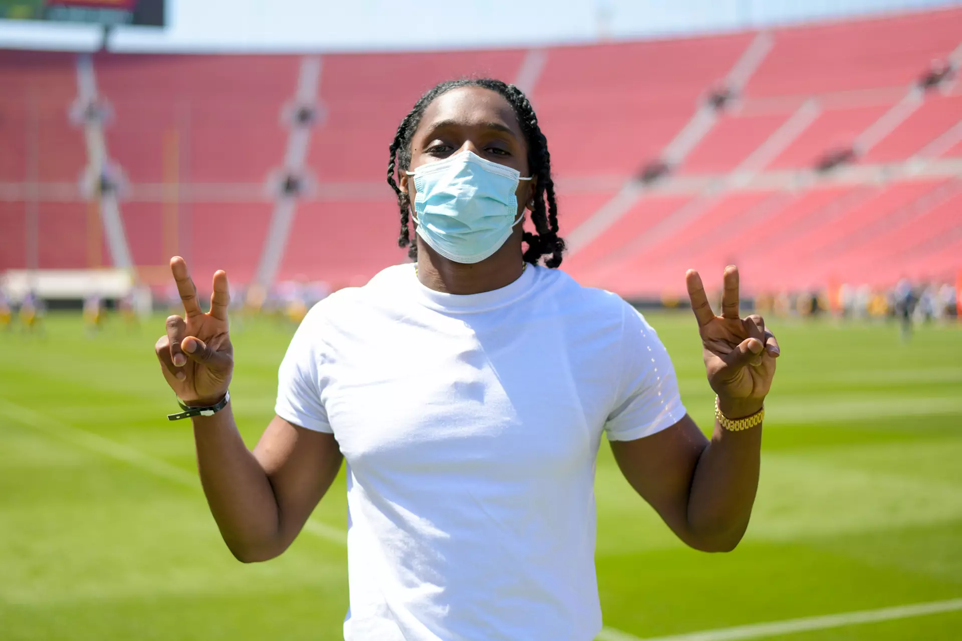 Adoree' Jackson at spring showcase