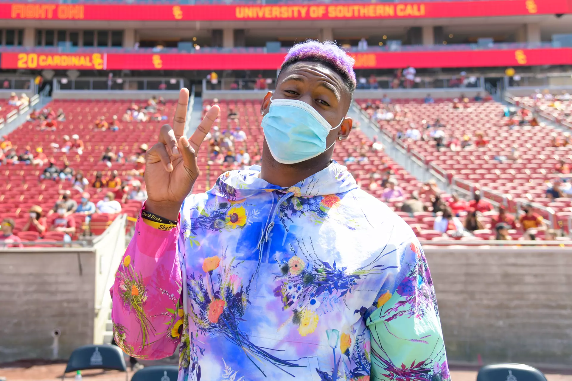JuJu Smith-Schuster at spring showcase