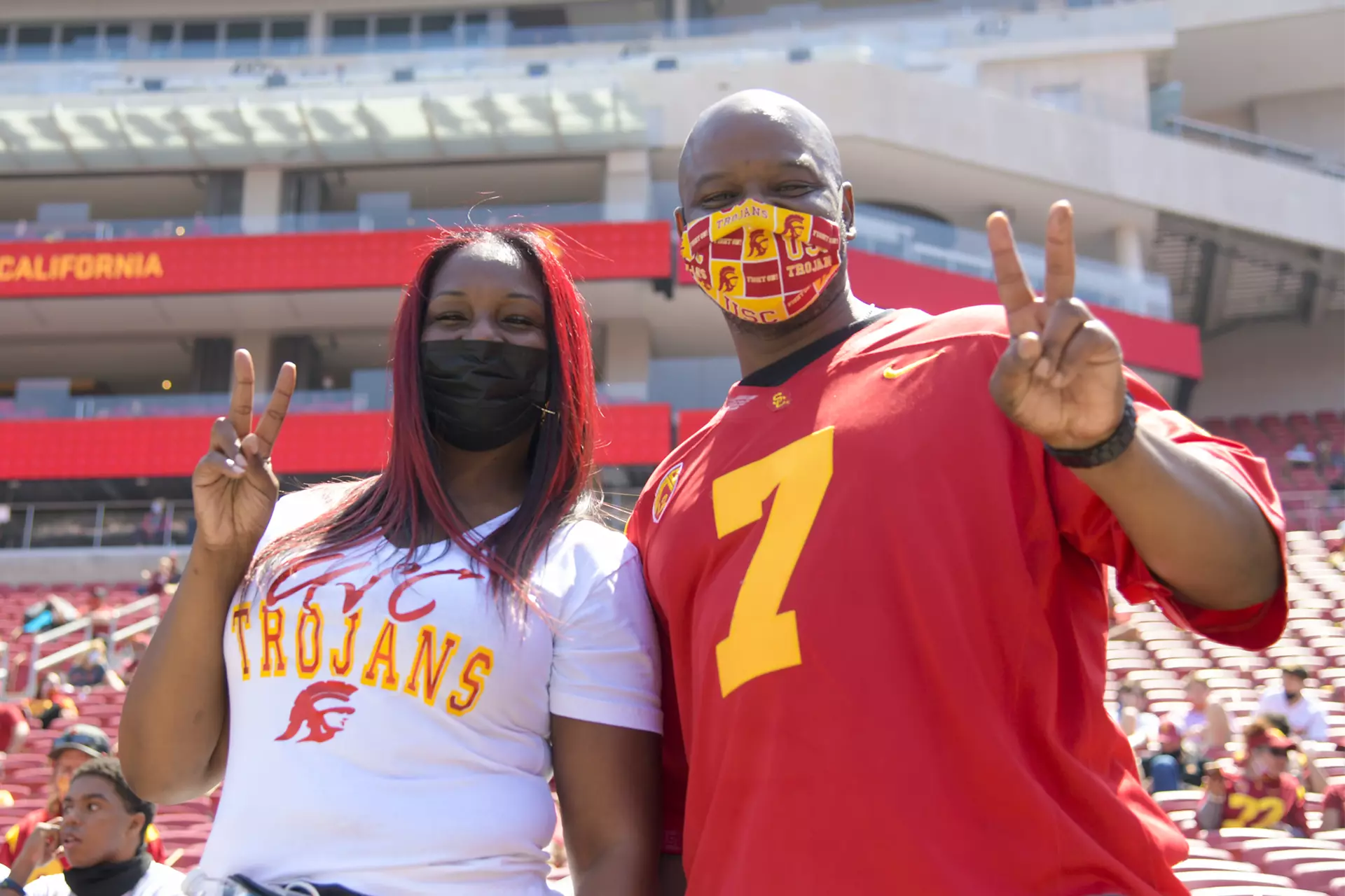 Stephen Carr's parents at spring showcase