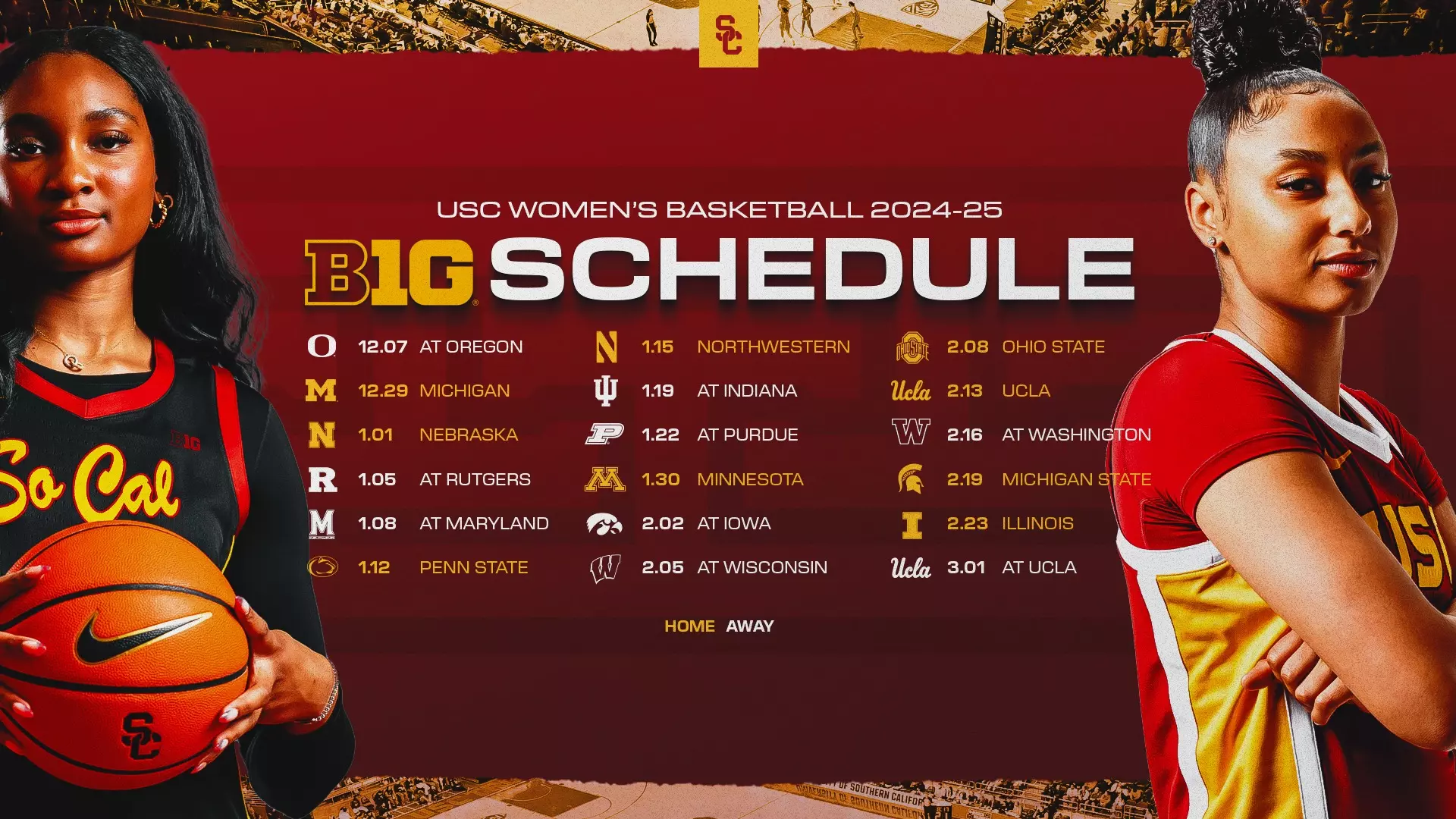 2024-25 Big Ten Conference Schedule Is Set For USC Women's Basketball - USC Athletics 2024-25-big-ten-conference-schedule-is-set-for-usc-women-s-basketball-usc-athletics