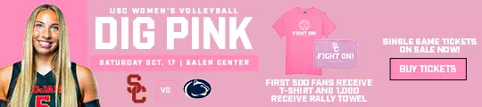 USC Trojans Women's vs. Penn Sate | Dig Pink!