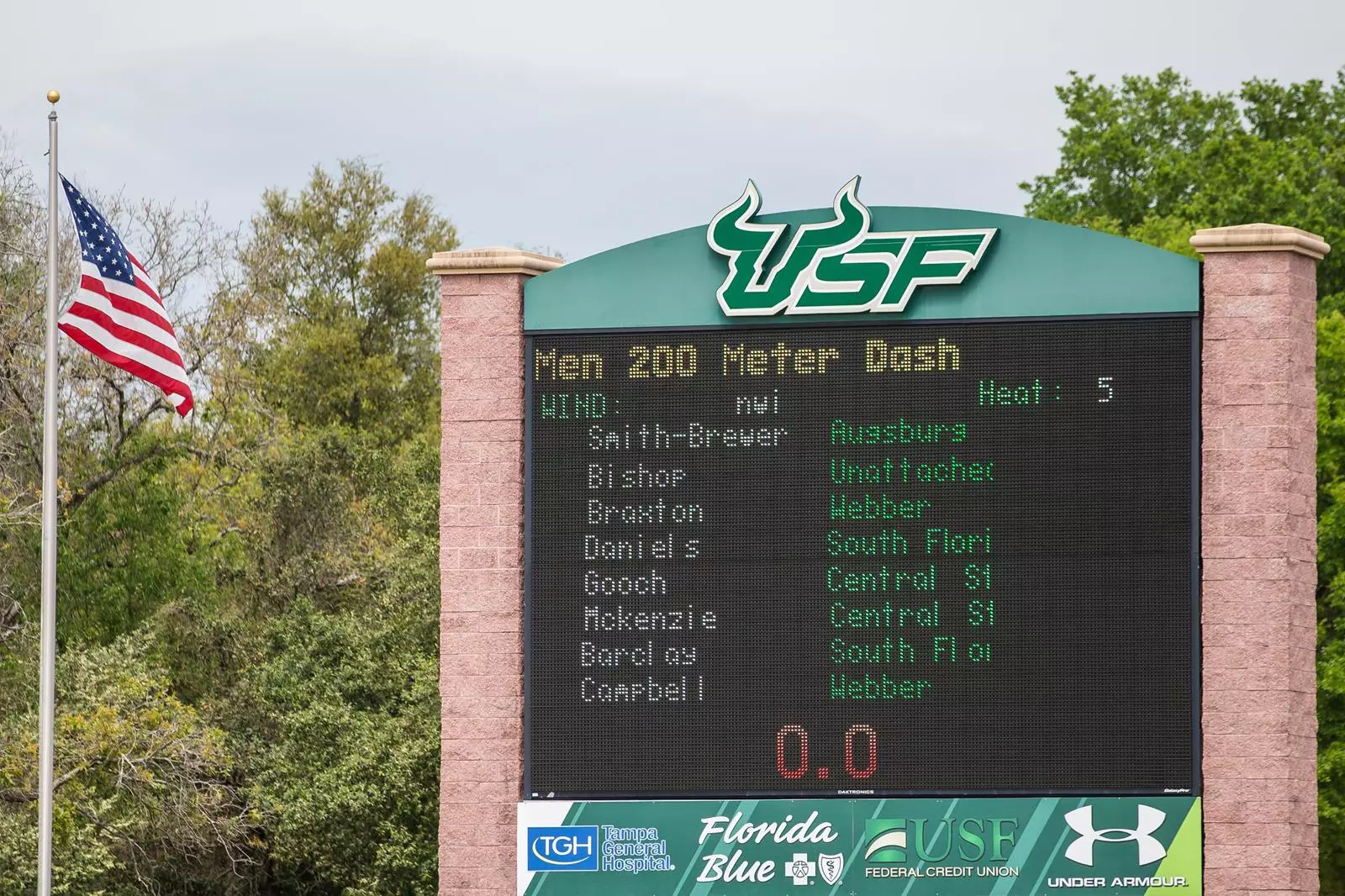 South Florida Bulls host Invitational at USF track and Field Stadium on March 18, 2016 in Tampa, Florida