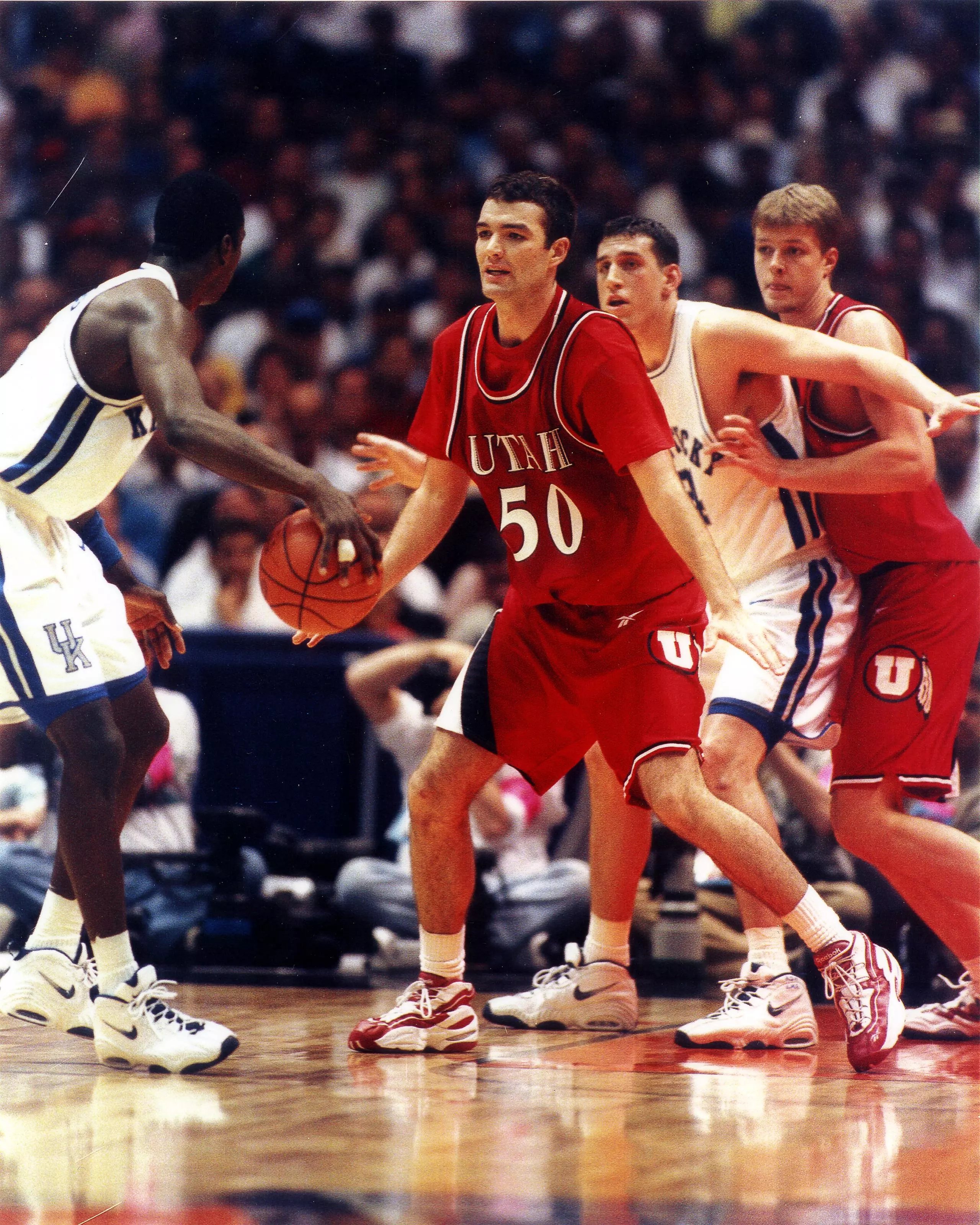 1998 Utah Men's basketball NCAA Final Four, San Antonio, Texas 3/28/1998 vs North Carolina
