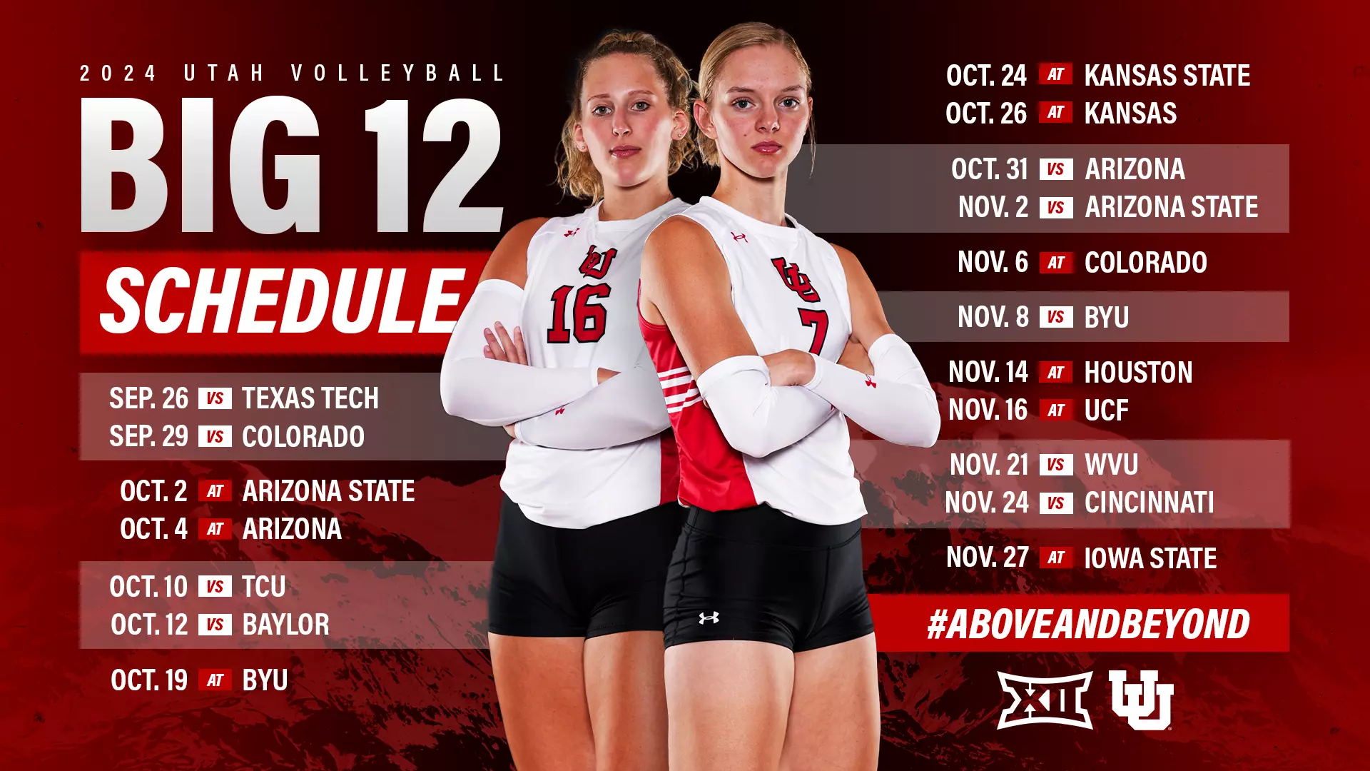 Utah Volleyball Announces Big 12 Schedule - University of Utah Athletics utah-volleyball-announces-big-12-schedule-university-of-utah-athletics