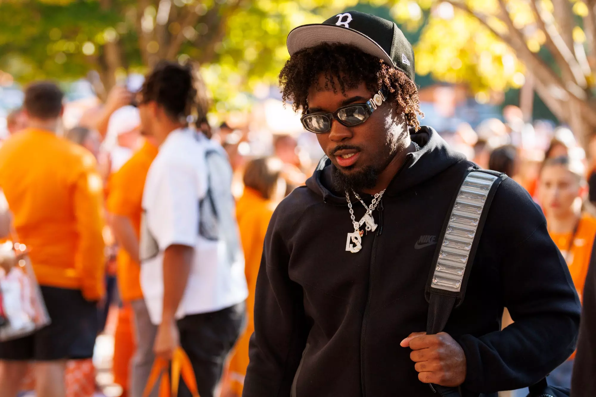 KNOXVILLE, TN - October 12, 2024 - Running back Dylan Sampson #6 of the Tennessee Volunteers during Vol walk before the game between the Florida Gators and the Tennessee Volunteers at Neyland Stadium in Knoxville, TN. Photo By Kate Luffman/Tennessee Athletics