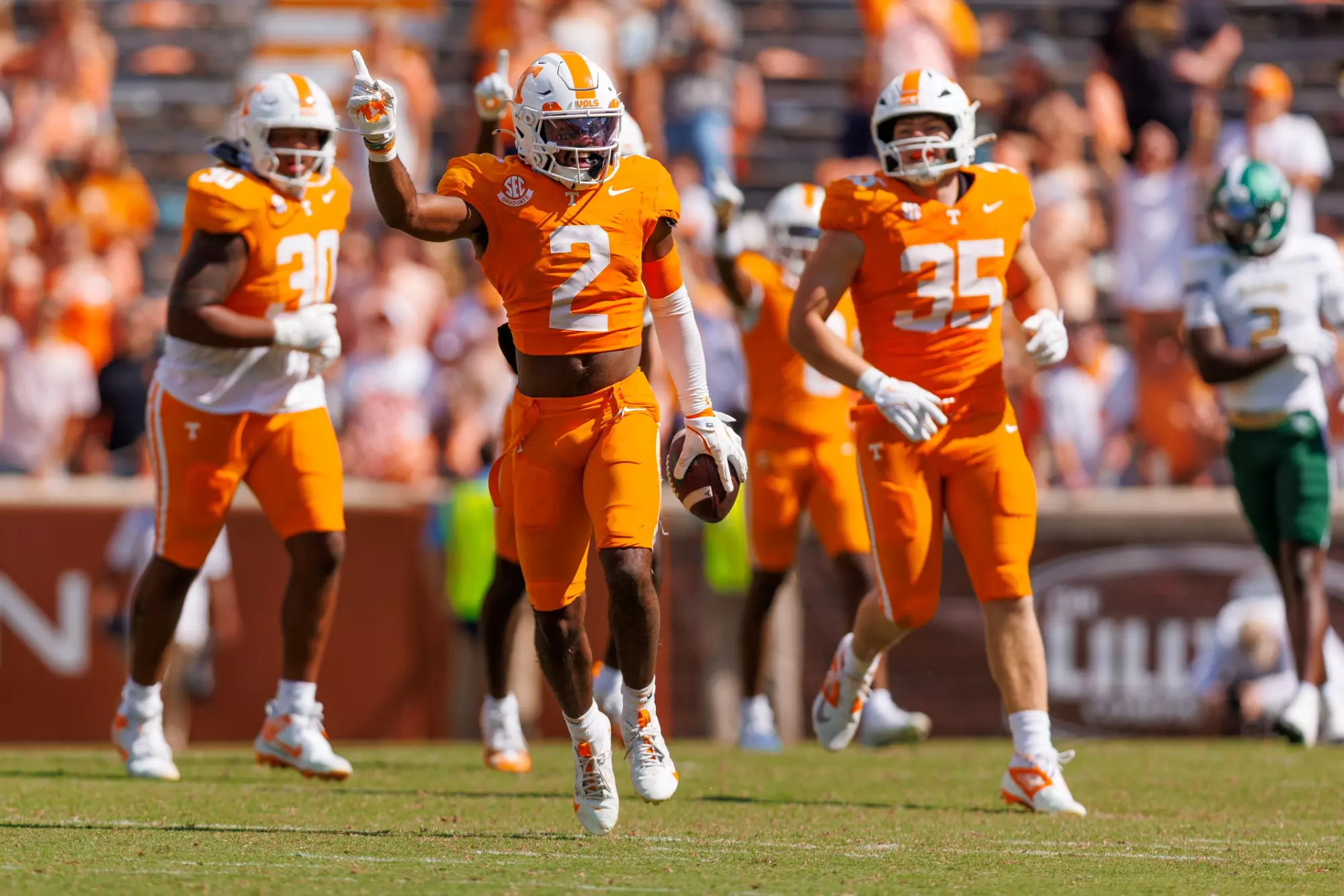 KNOXVILLE, TN - September 20, 2025 - Defensive back Andre Turrentine #2 of the Tennessee Volunteers during the game between the UAB Blazers and the Tennessee Volunteers at Neyland Stadium in Knoxville, TN. Photo By Kyndall Williams/Tennessee Athletics