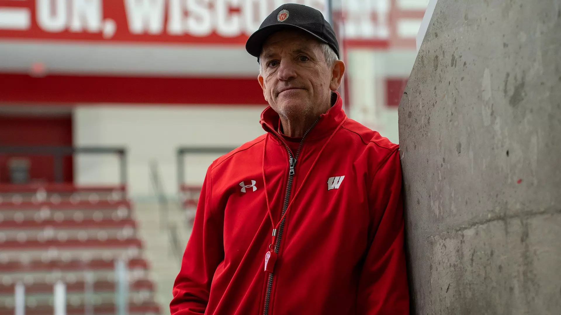 Mark Johnson at a practice