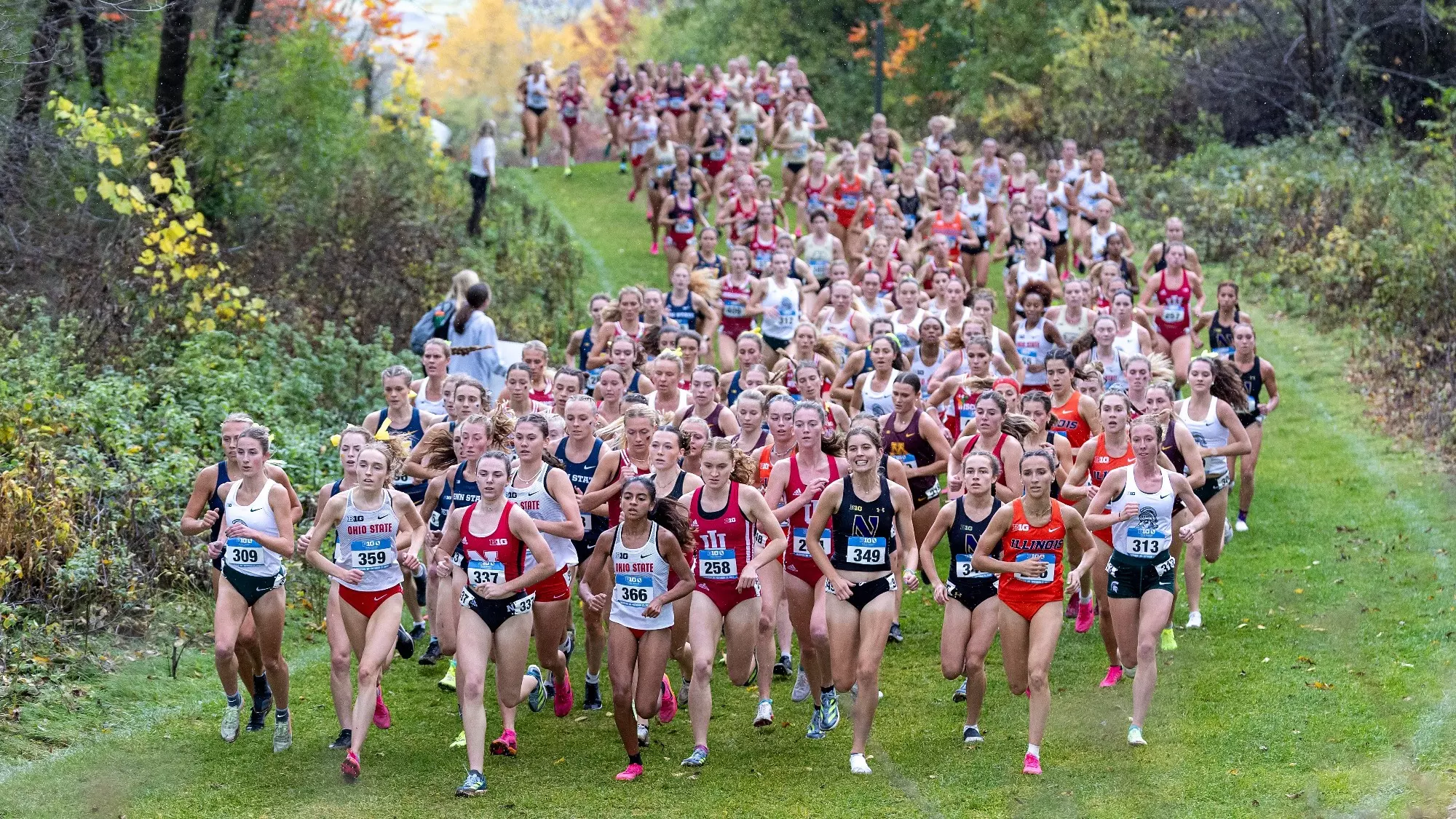 Wisconsin Badgers host the Big Ten Conference Championship Cross County race at University Ridge at the Zimmer Championship Course, Friday, October 27, 2017, in Verona, Wis. (Photo by David Stluka/Wisconsin Athletic Communications)