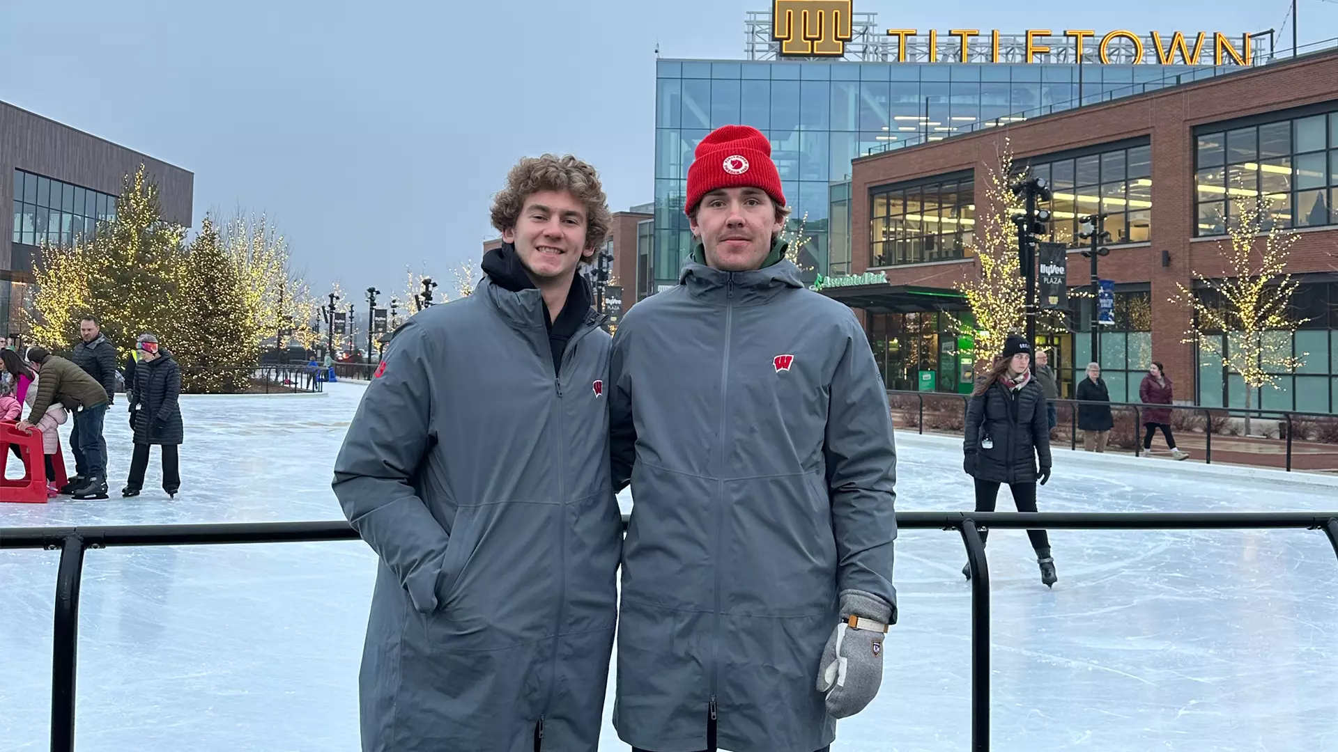 William Gramme and Sawyer Scholl visit Lambeau Field in 2023