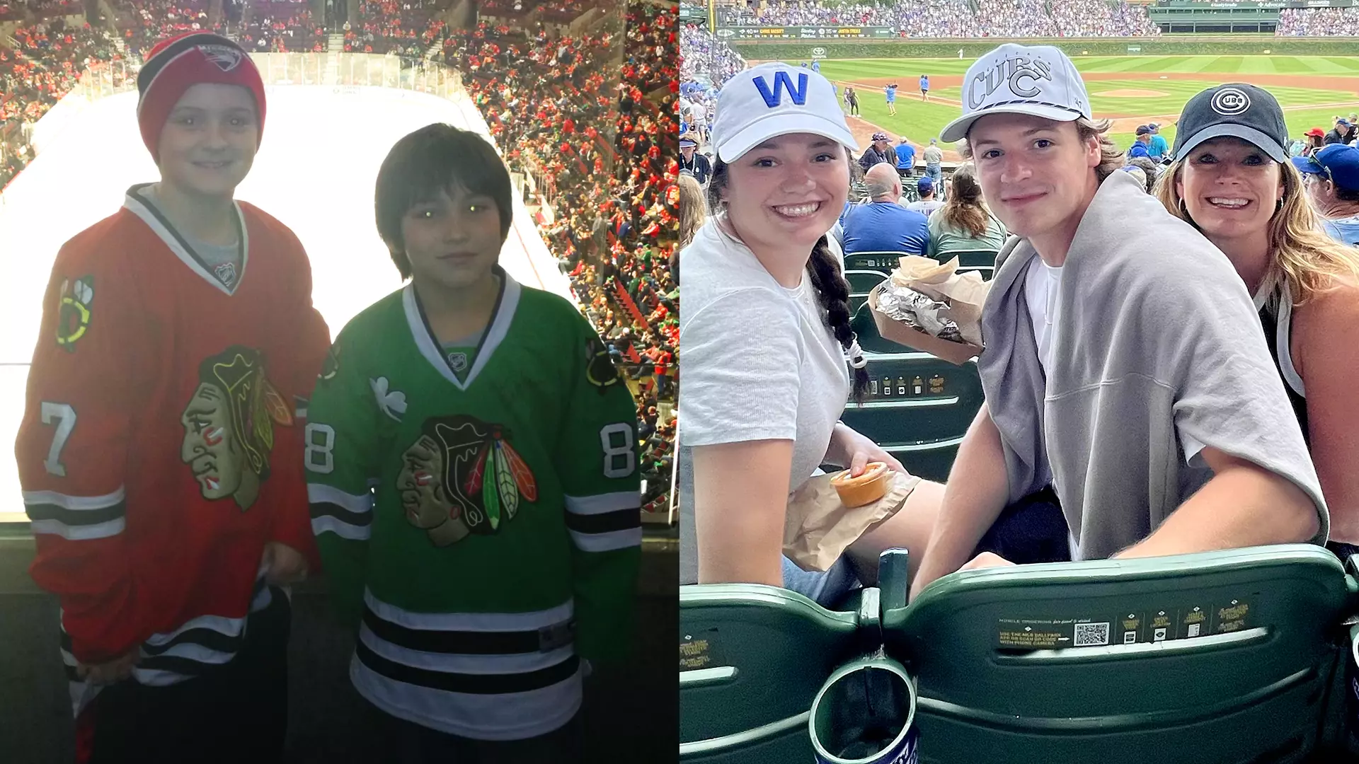 Jack Horbach attends Chicago sports events