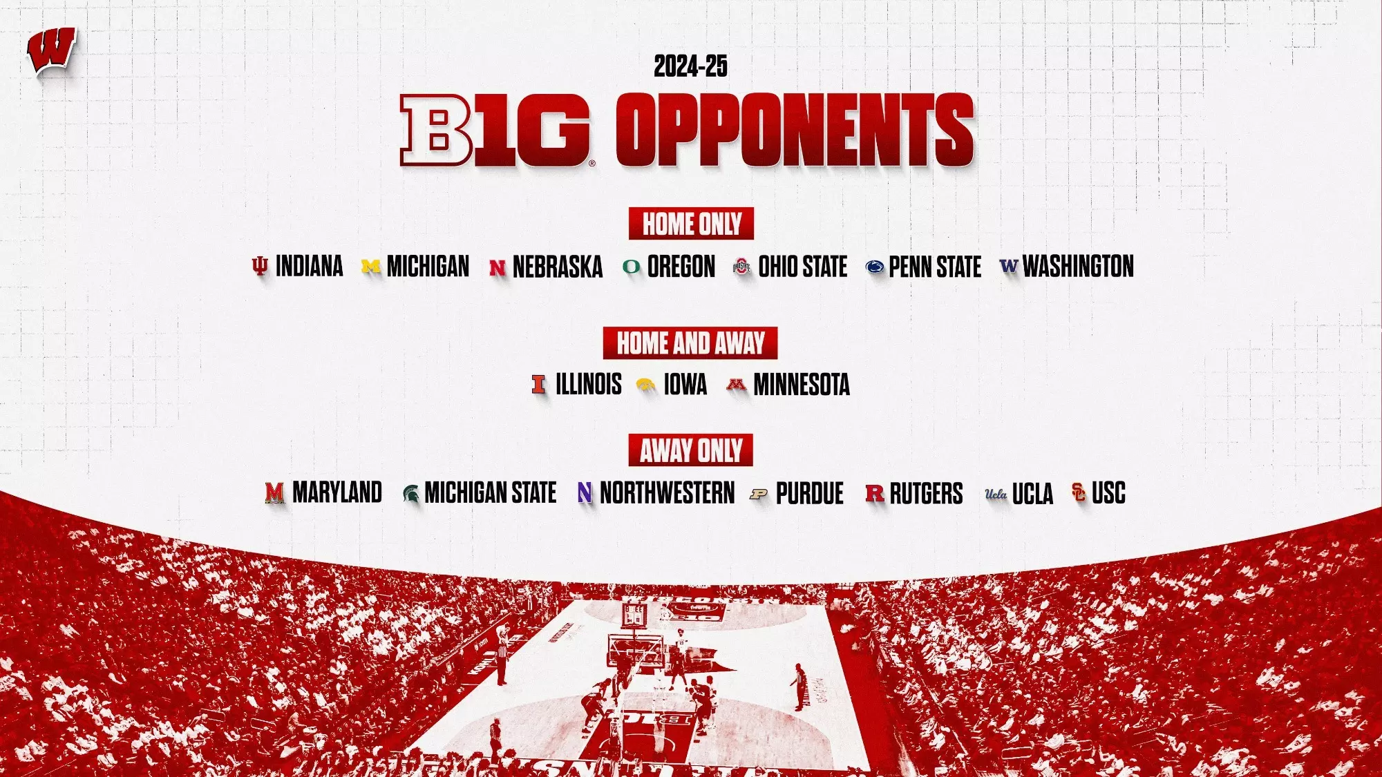 Big Ten announces men's basketball conference opponents for 2024-25 | Wisconsin Badgers big-ten-announces-men-s-basketball-conference-opponents-for-2024-25-wisconsin-badgers