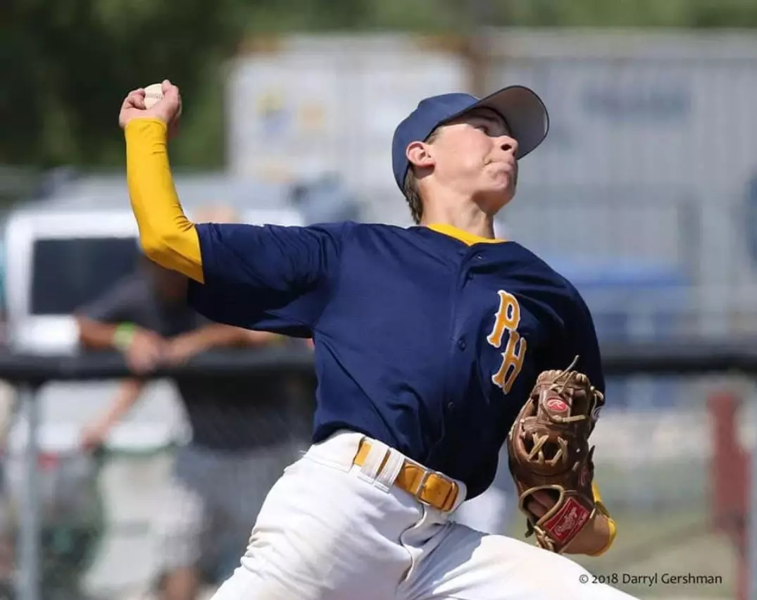 Ryan Botterill pitching a baseball (2)