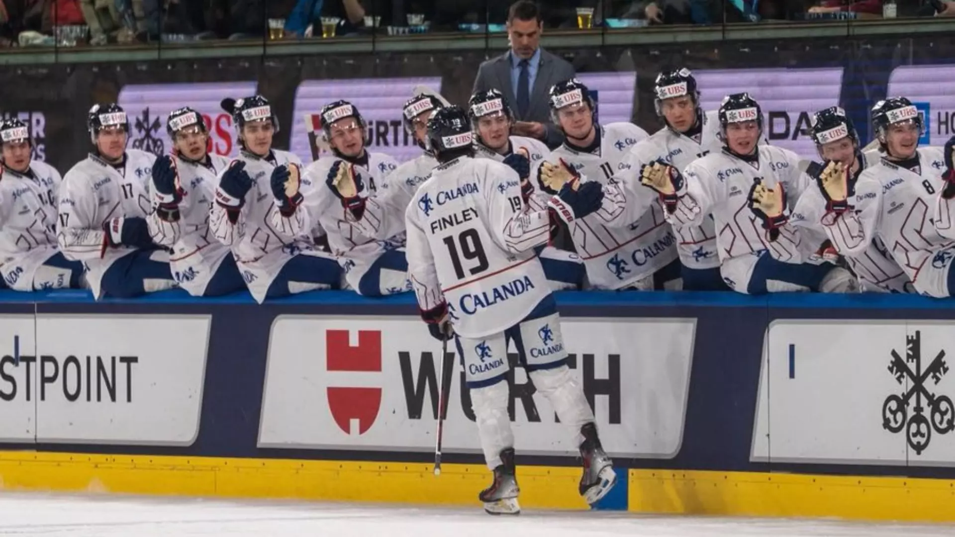 Quinn Finley at the Spengler Cup