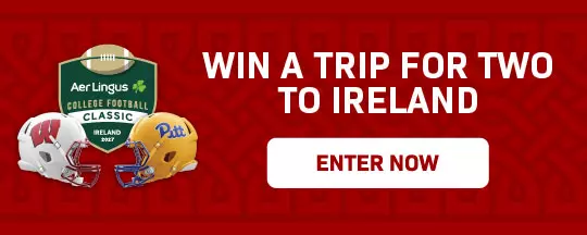 Win a trip for two to Ireland for Wisconsin Football vs Pitt | Aer Lingus College Football Classic 2027
