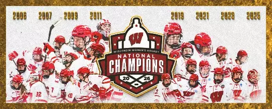 2026 National Champions - Wisconsin Women's Hockey - Desktop