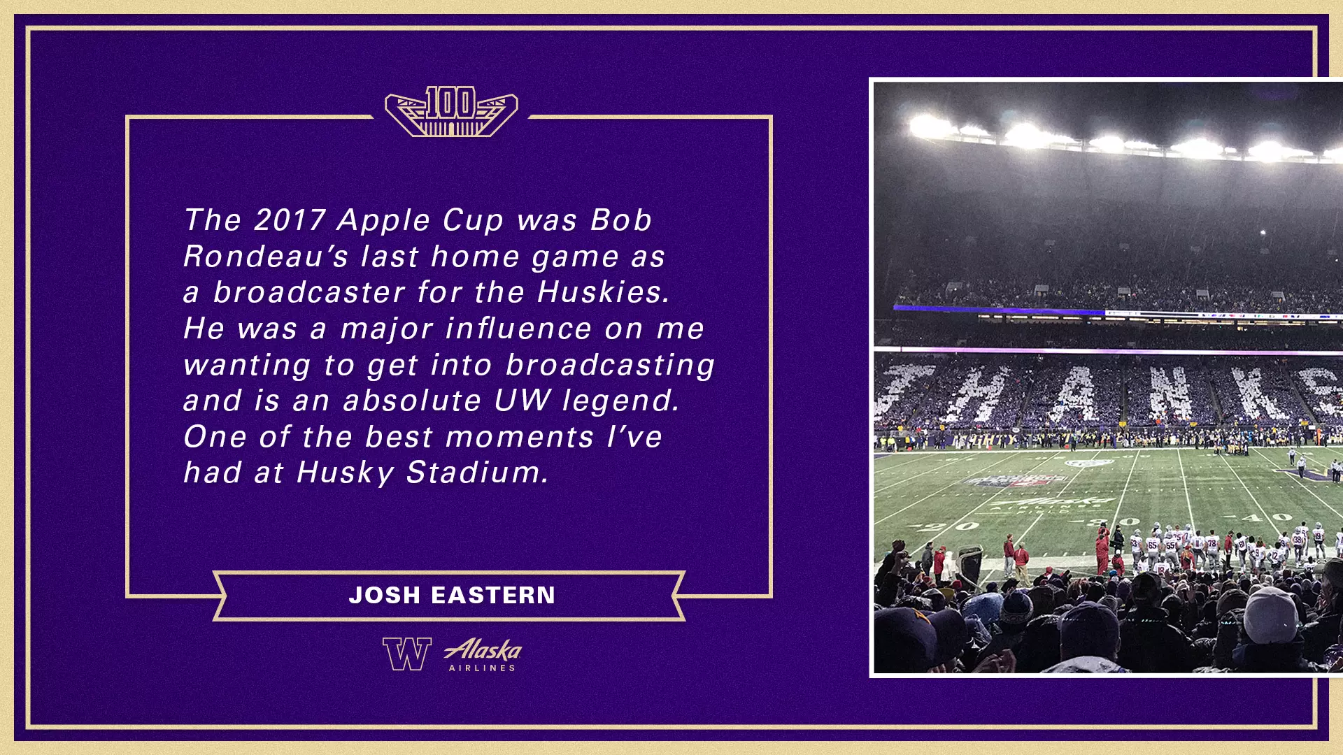 Husky Stadium Centennial Fan Memories