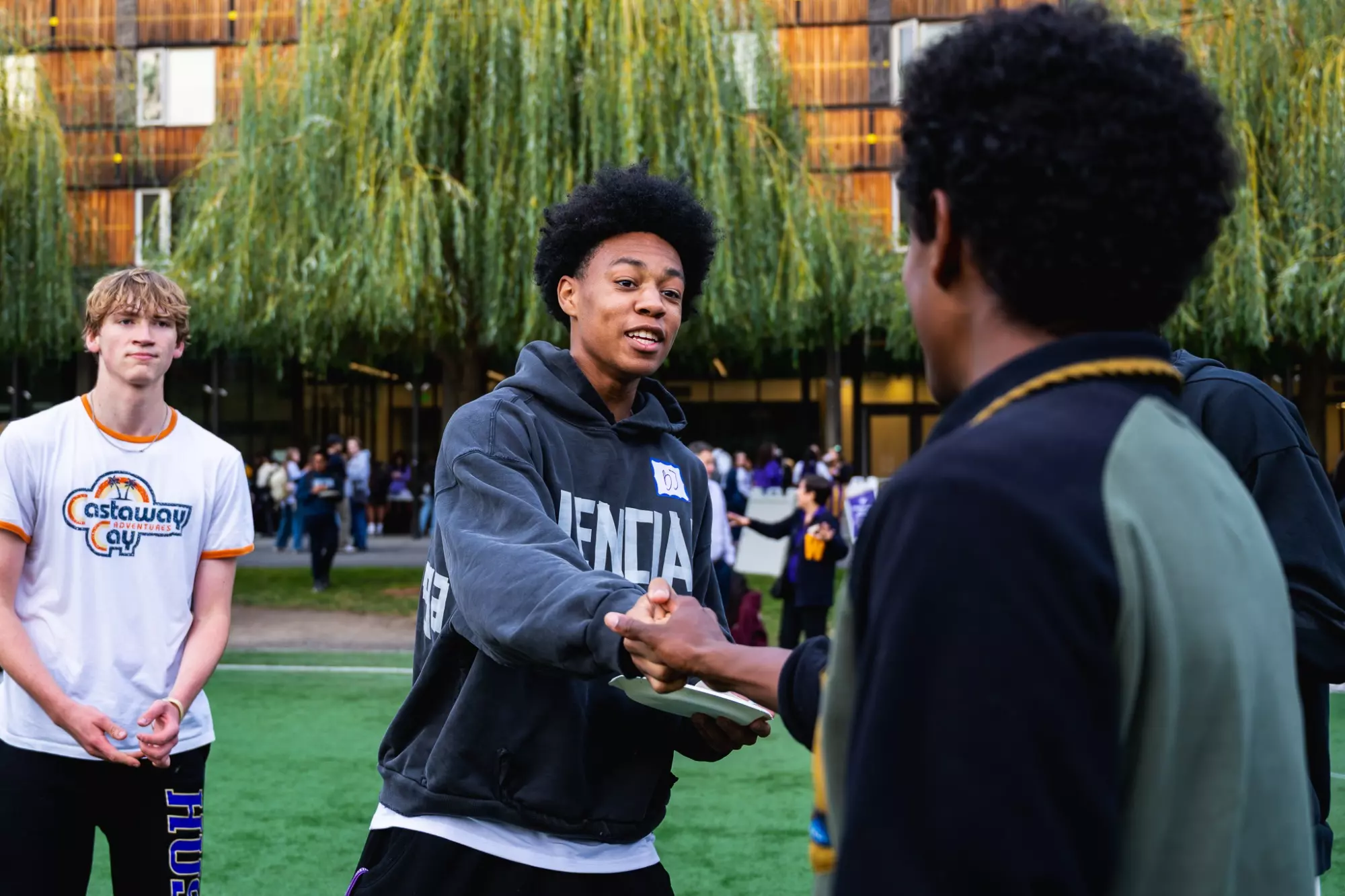 BJ Roy at Denny Field Pep Rally