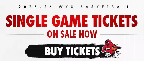 WKU Basketball 2025-26 – Single Game Tickets Top Promo Banner