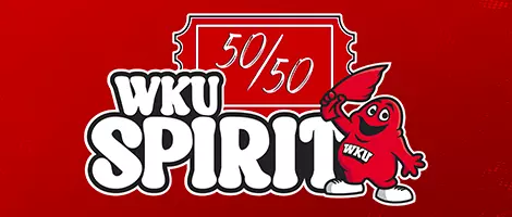 WKU ATH: WKU Spirit 50/50 Top Promo Banner