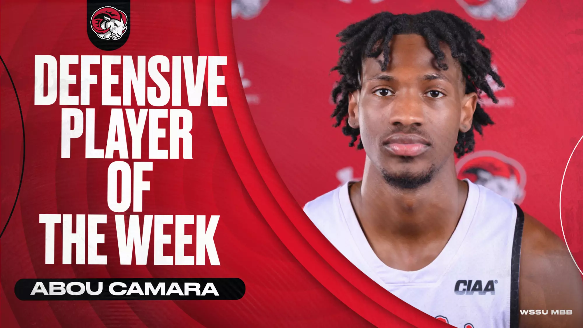 Camara Dominates CIAA: Double-Double Performance Leads to Player of the Week Honors!