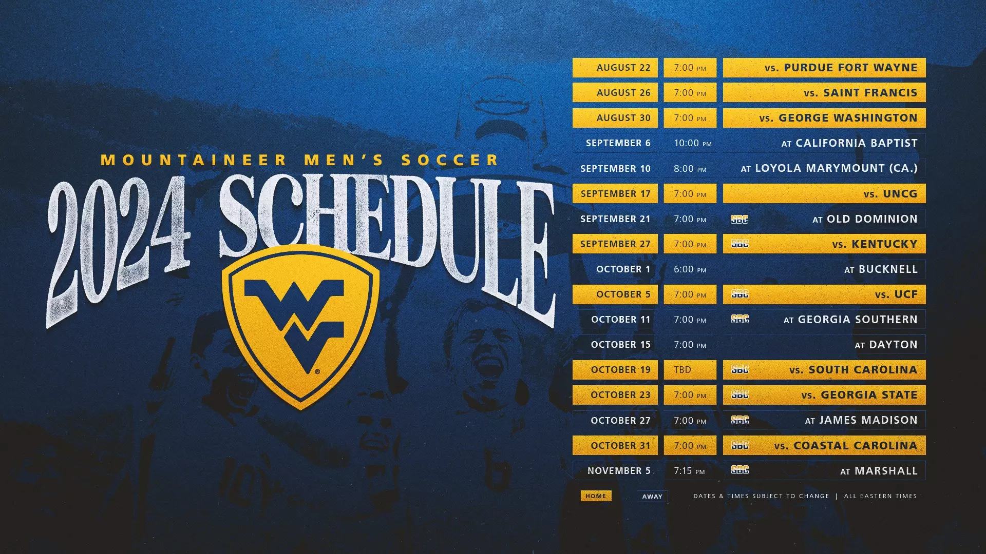 Men's Soccer Announces 2024 Schedule - West Virginia University Athletics men-s-soccer-announces-2024-schedule-west-virginia-university-athletics