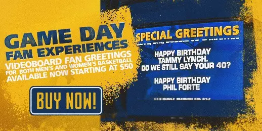 Videoboard greetings are now available for purchase starting at $50