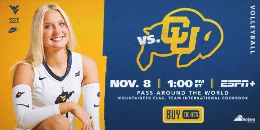 Volleyball hosts Colorado on Sunday, Nov. 15