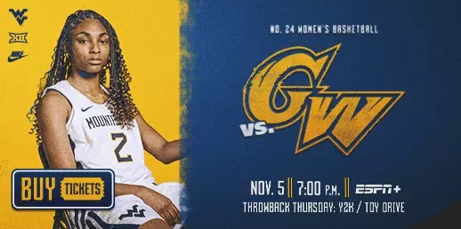Women's Basketball hosts George Washington on Thursday, Nov. 5 at 7 p.m.