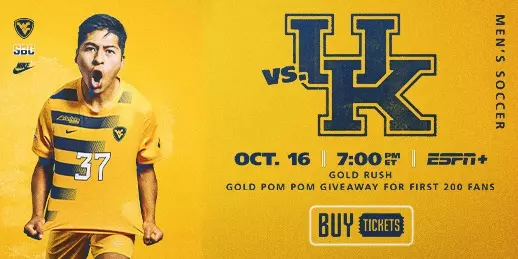 Men's Soccer hosts Kentucky on Oct. 16