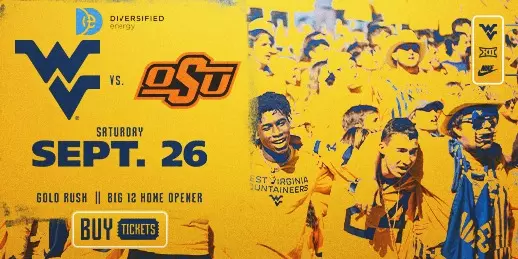 WVU takes on Oklahoma State on Saturday, Sept. 26
