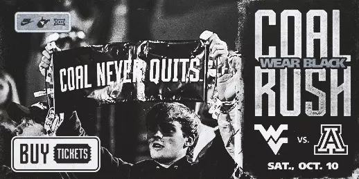 The Mountaineers take on Arizona for Coal Rush on Oct. 10. All fans are encouraged to wear black