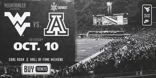 The Mountaineers take on Arizona for Coal Rush on Saturday, Oct. 10 at Noon ET