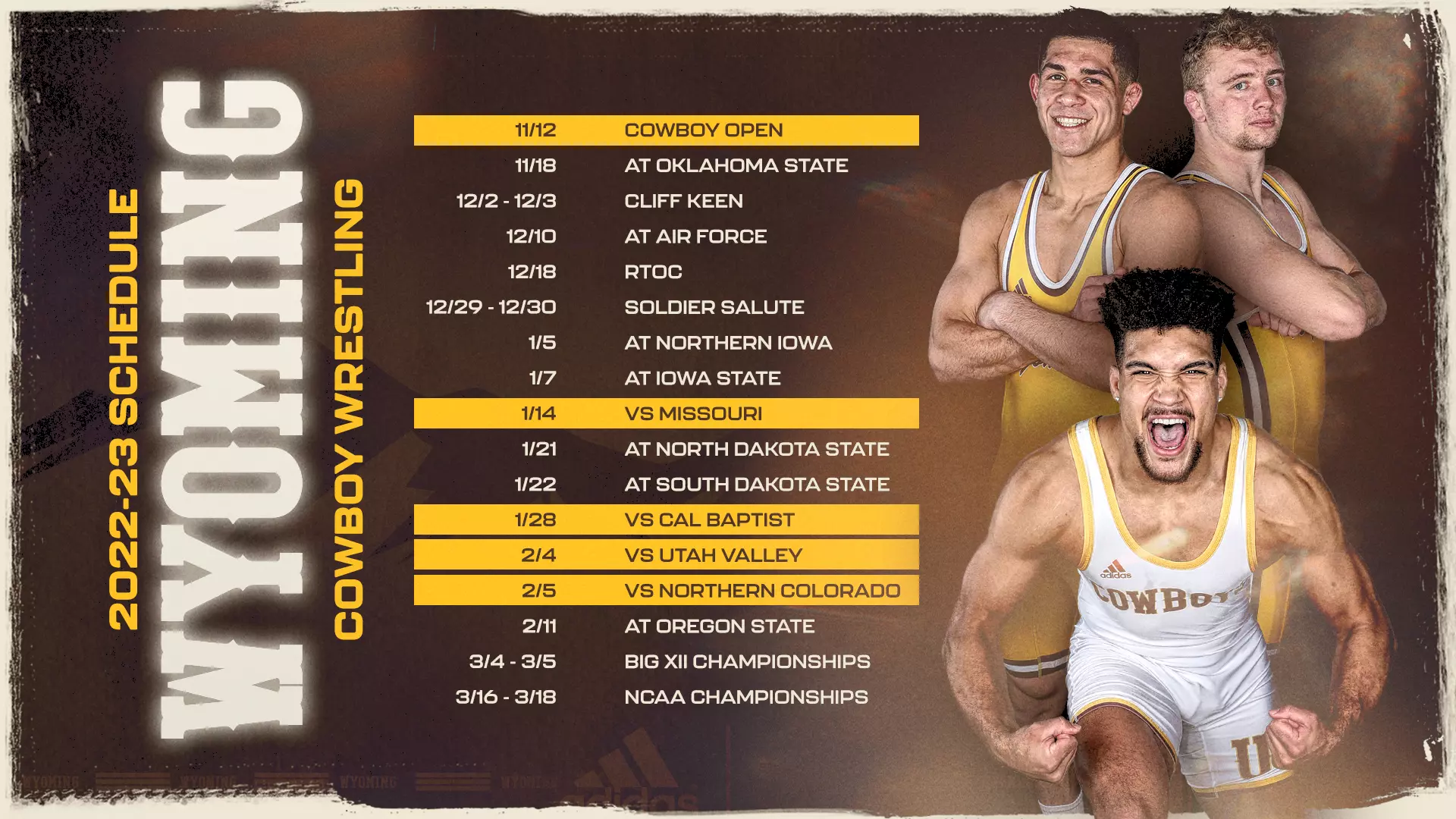 Cowboy Wrestling Announces 2022-23 Schedule - University of Wyoming Athletics cowboy-wrestling-announces-2022-23-schedule-university-of-wyoming-athletics
