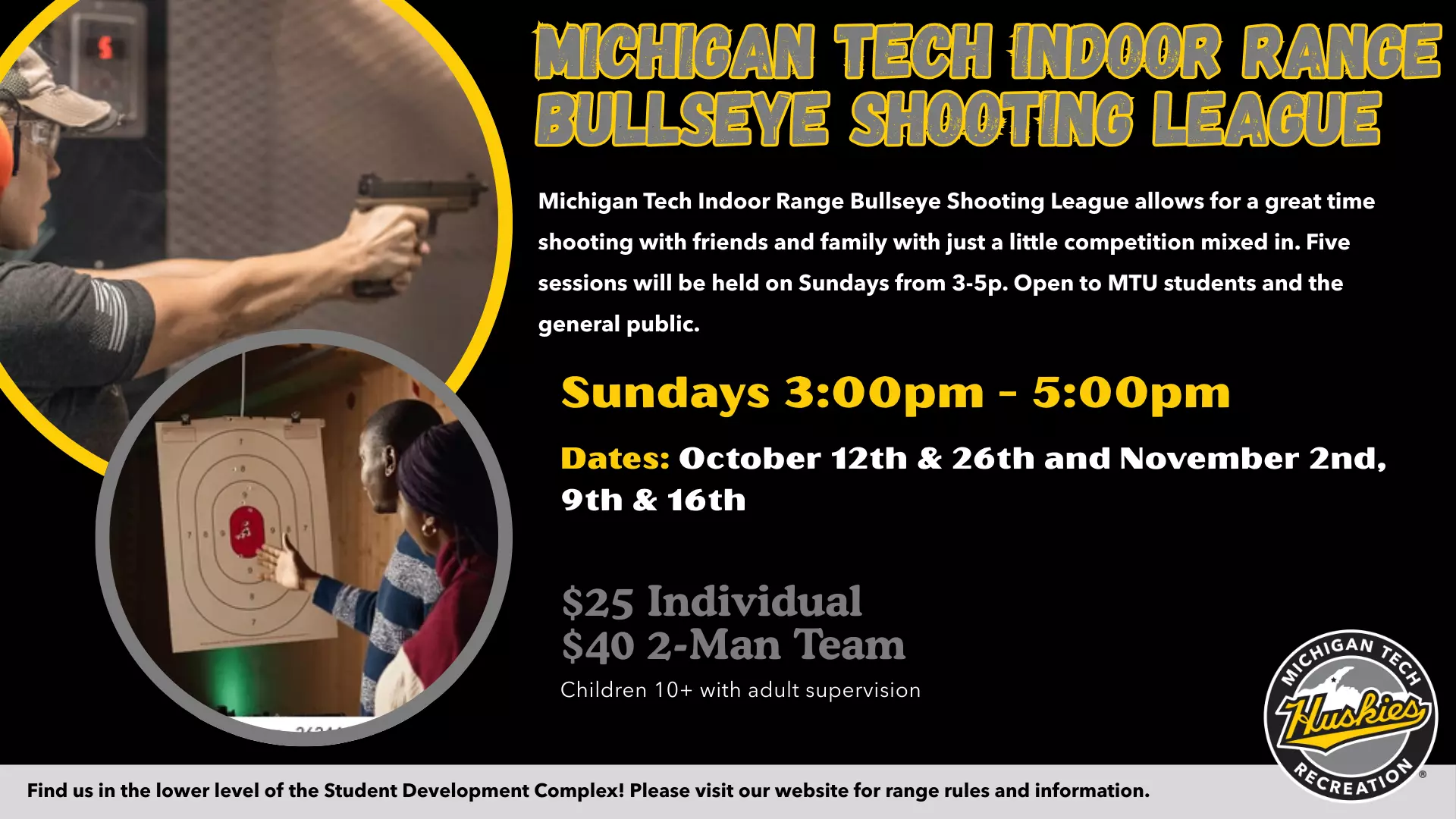 Outdoor Michigan Rifle Ranges Michigan Tech Indoor Range Bullseye Shooting League - Michigan ...