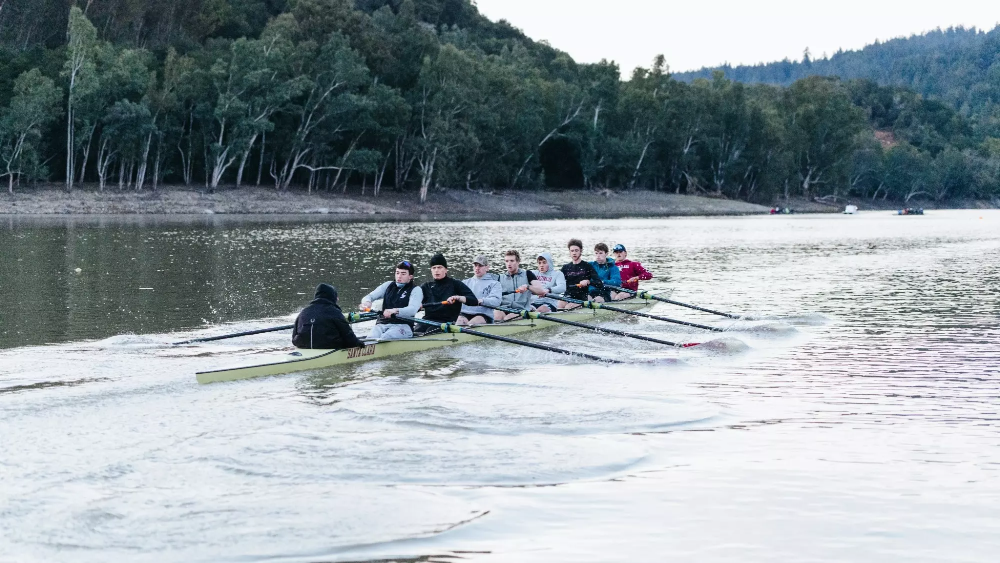 Men's Rowing Wins Both Races Against Colgate - Santa Clara University